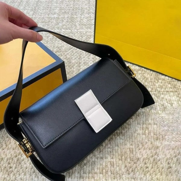 Fendi Baguette Twist Premium Shoulder Crossbody Bag With OG Box & Dust Bag