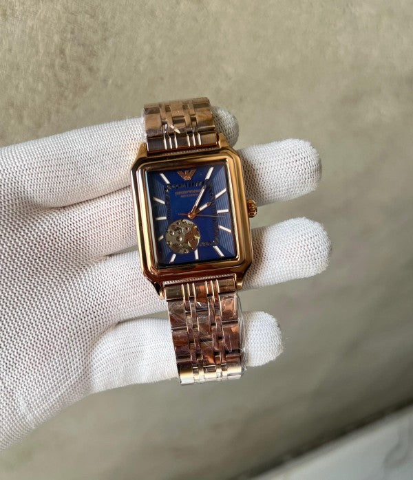 Emporio Armani Meccanico With Copper Metal Belt Automatic Watch