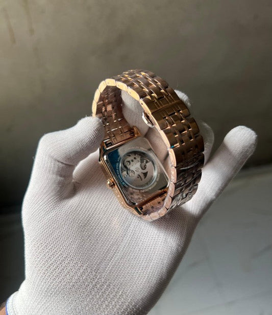 Emporio Armani Meccanico With Copper Metal Belt Automatic Watch