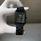 Emporio Armani Meccanico Green Dial With Black Metal Belt Automatic Watch