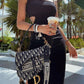 Dior Saddle Bag Oblique Embroidery With OG Box & Dust Bag