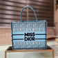 Miss Dior Book Tote With OG Box & Dust Bag & Scarf