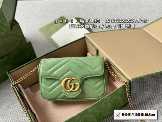 Gucci GG Marmont Mini Matelasse Shoulder Bag With Box & Dust Bag