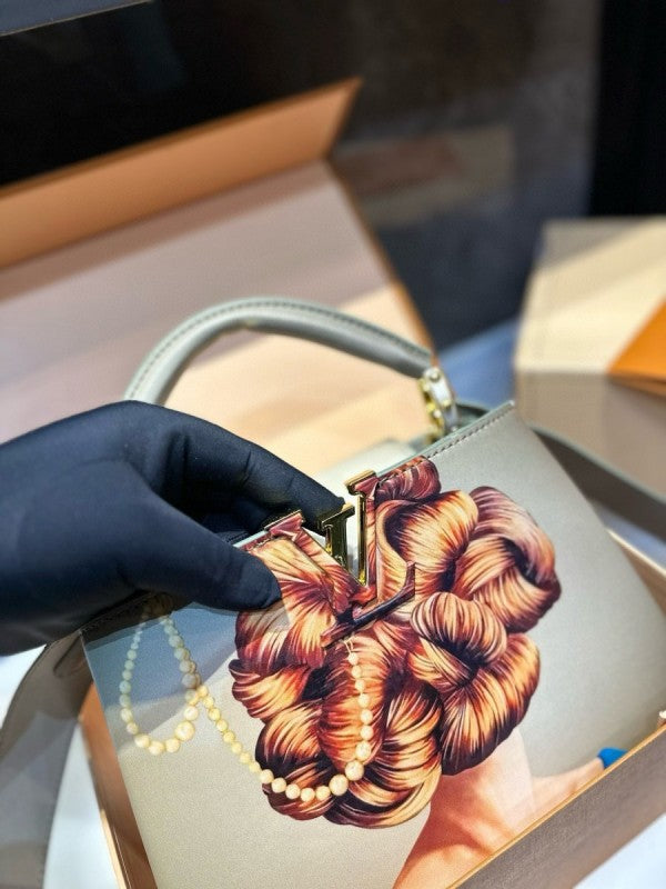 Louis Vuitton LV Capucines Artycapucines Premium Quality Leather Bag With Dust Bag