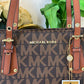 Michael Kors MK Voyager Tote Bag With Side Pocket & Dust Bag