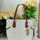 Michael Kors MK Voyager Tote Bag With Side Pocket & Dust Bag