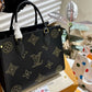 Louis Vuitton On The Go Premium Monogram Empreinte Leather Tote Bag