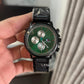 Tommy hilfiger black with green dial premium chronograph Watch