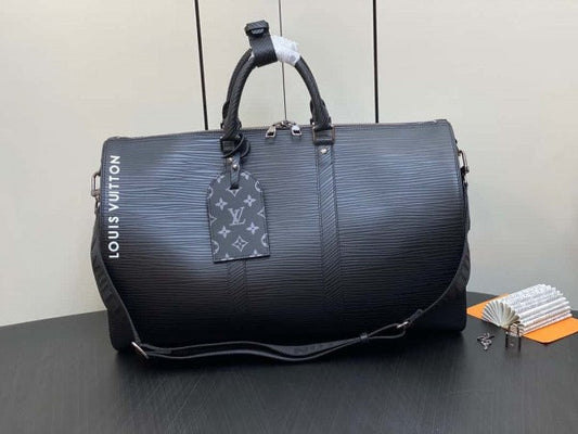 Louis Vuitton LV Keepall Bandoulire Premium Monogram Unisex Duffle Bag