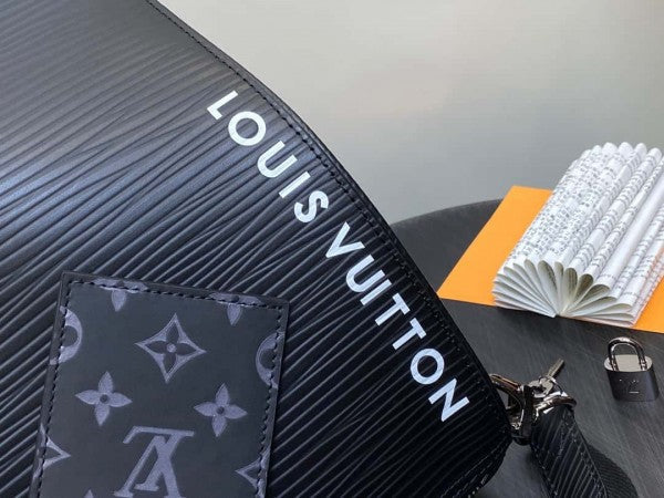 Louis Vuitton LV Keepall Bandoulire Premium Monogram Unisex Duffle Bag