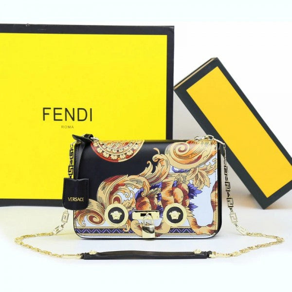 Versace Jeans Couture Crystal Medusa Shoulder Bag