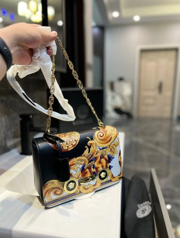 Versace Jeans Couture Crystal Medusa Shoulder Bag