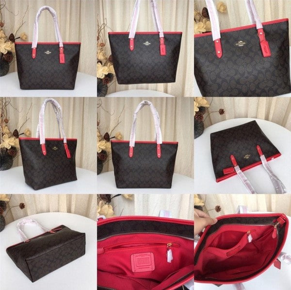 Coach Signature City Tote Bag With OG Box & Dust Bag