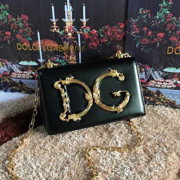Dolce & Gabbana D&G Nappa Leather Shoulder Bag WIth Box