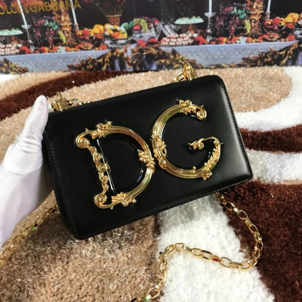Dolce & Gabbana D&G Nappa Leather Shoulder Bag WIth Box