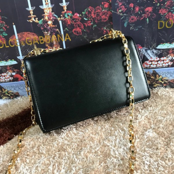 Dolce & Gabbana D&G Nappa Leather Shoulder Bag WIth Box