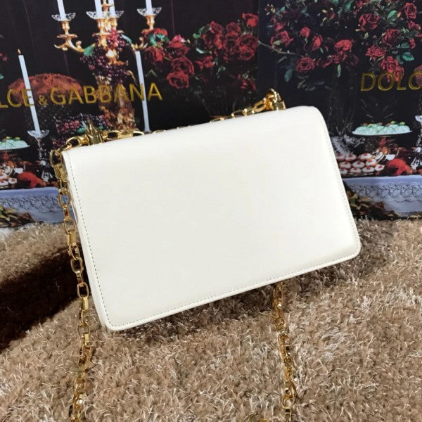 Dolce & Gabbana D&G Nappa Leather Shoulder Bag WIth Box