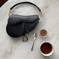 Dior Saddle Premium Leather White With OG Box