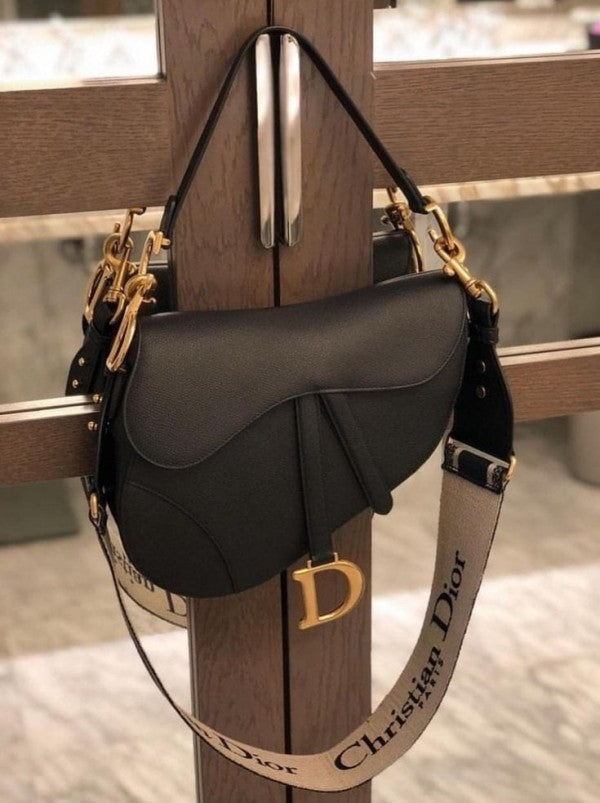 Dior Saddle Premium Leather White With OG Box