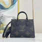 Louis Vuitton On The Go Premium Leather Tote Bag With OG Double Magnetic Box