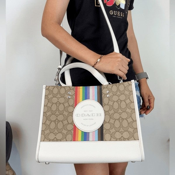 Coach Dempsey Tote With OG Box & Dust Bag & Extra Shoulder Strap