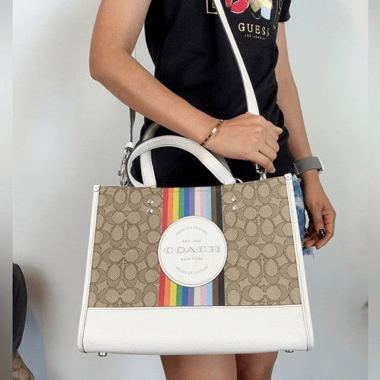 Coach Dempsey Tote With OG Box & Dust Bag & Extra Shoulder Strap