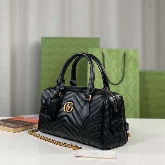 Gucci Marmont Top Handle Speedy Premium Bag With OG Box