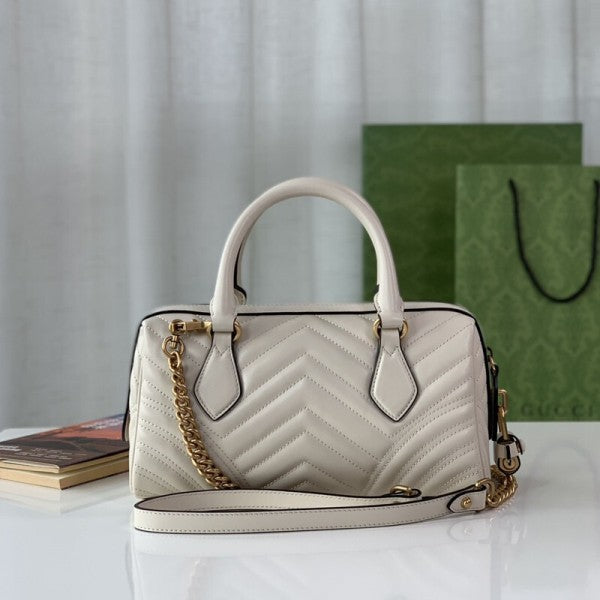 Gucci Marmont Top Handle Speedy Premium Bag With OG Box