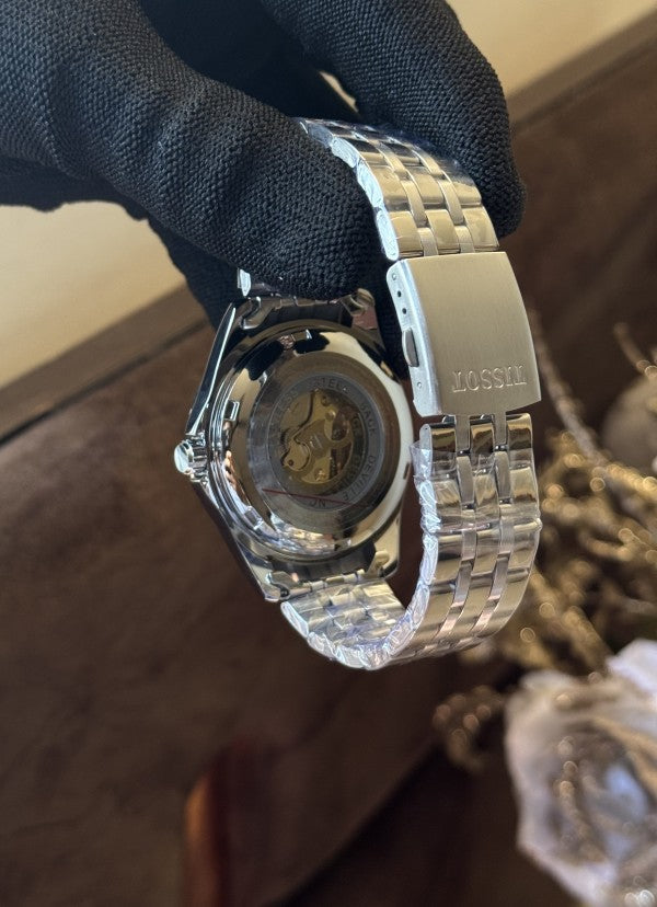 Tissot Automatic Silver Metal With White Dial Premium Watch