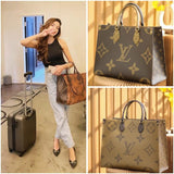 Louis Vuitton On The Go – Monogram Premium Leather Tote Bag
