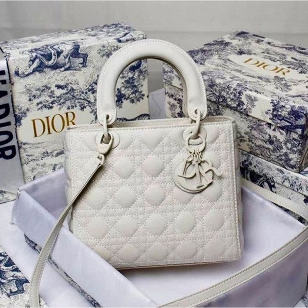 Dior Lady My ABC Matte White  With OG Box & Dust Bag