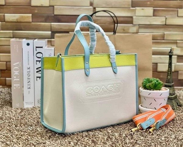 Coach Field Tote Bag With OG Double Box & Dust Bag