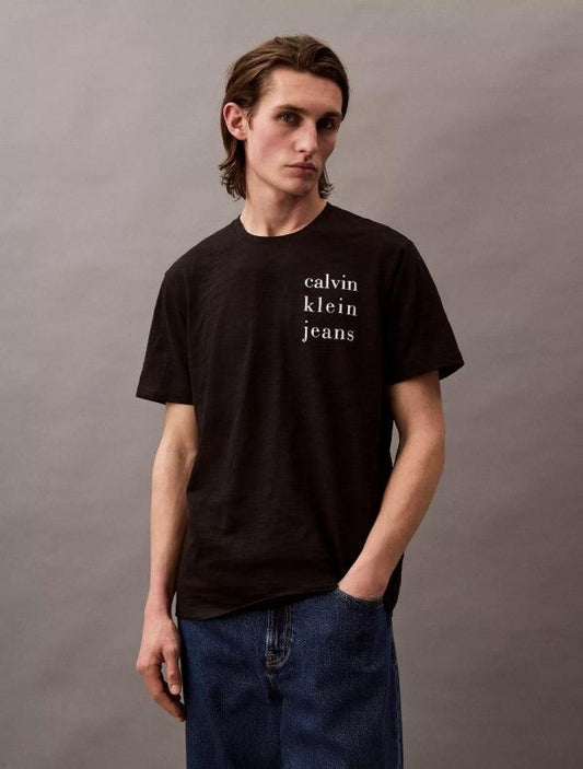 Calvin Klein Black Logo Print Premium T-Shirt