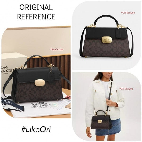 Coach Eliza Top Handle Premium Crossbody Bag With OG Magnetic Gift Box