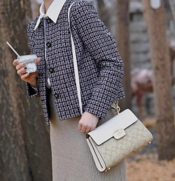 Coach Eliza Top Handle Premium Crossbody Bag With OG Magnetic Gift Box