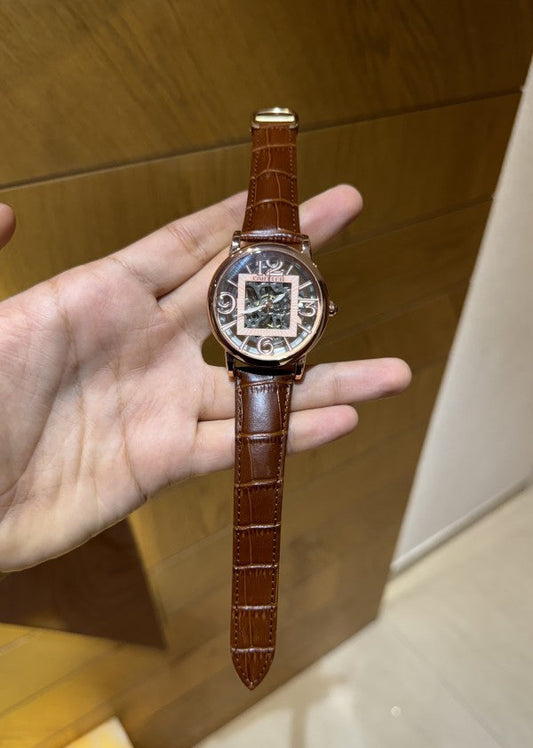 Cartier Brown Strap Automatic Premium watch