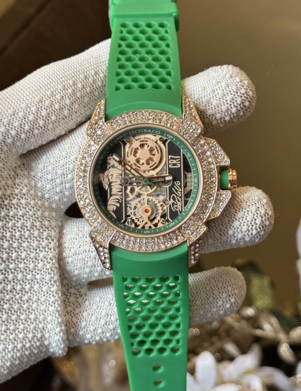 Jacob & Co. CR7 White Silicon Strap Premium Watch