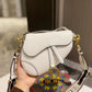 Dior Saddle Premium Leather White With OG Box