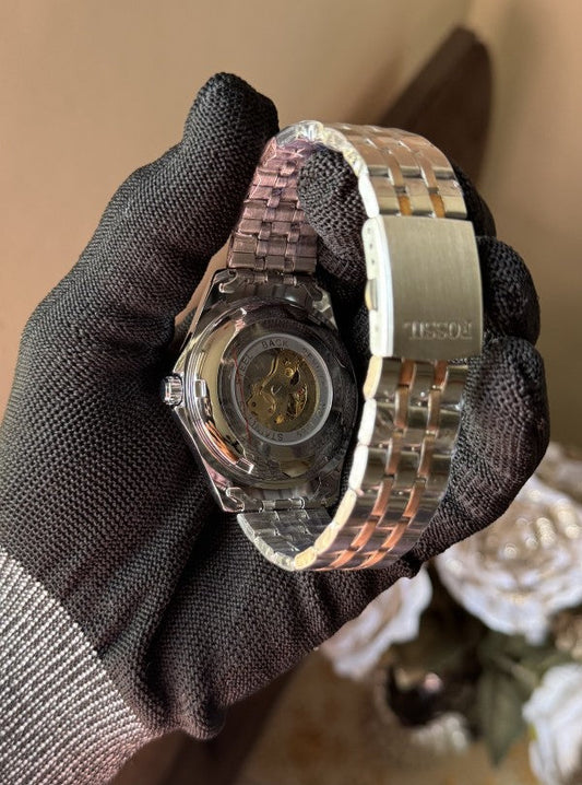 Fossil Automatic Dual Tone Metal Premium Watch