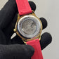 Tommy Hilfiger Red Silicone Strap Automatic Open Machinery Premium Watch