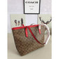 Coach Signature City Tote Bag With OG Box & Dust Bag