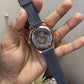 Tommy Hilfiger Grey Silicone Strap Automatic Open Machinery Premium Watch
