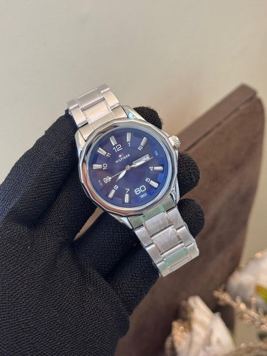 Tommy hilfiger Silver Blue Dial Premium Watch