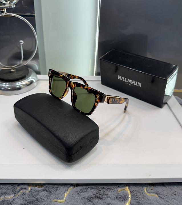 Balmain Paris Tiger-Green Luxury Shade Sunglasses
