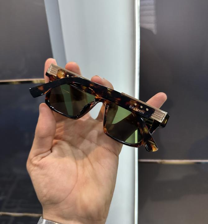 Balmain Paris Tiger-Green Luxury Shade Sunglasses