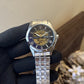 Fossil Automatic Silver-Black Metal Premium Watch