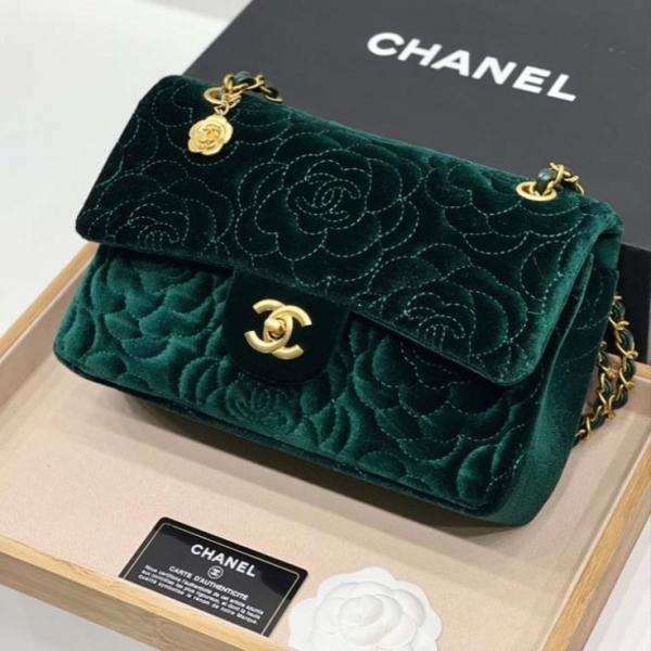 Chanel Velvet Camellia Flower Premium Limited Edition Bag
