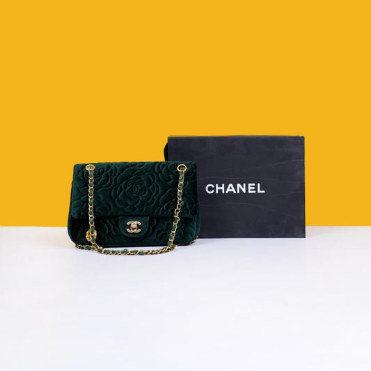Chanel Velvet Camellia Flower Premium Limited Edition Bag