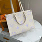 Louis Vuitton LV On The Go Monogram Premium Leather Tote Bag