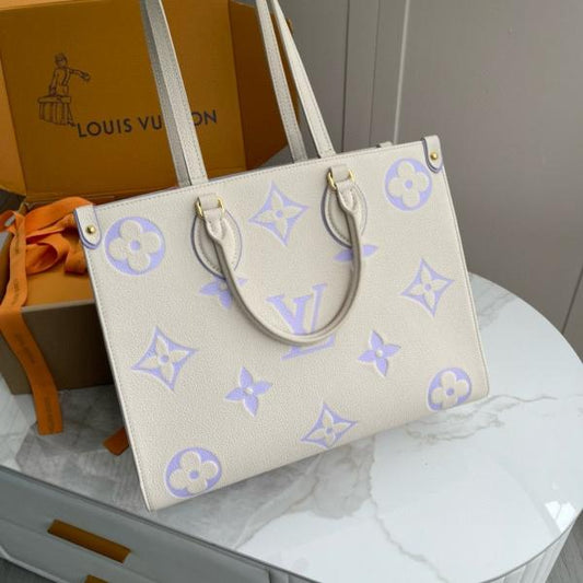 Louis Vuitton LV On The Go Monogram Premium Leather Tote Bag